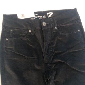 Seven 7 - Tummy less High Rise Skinny  Velvet Pants